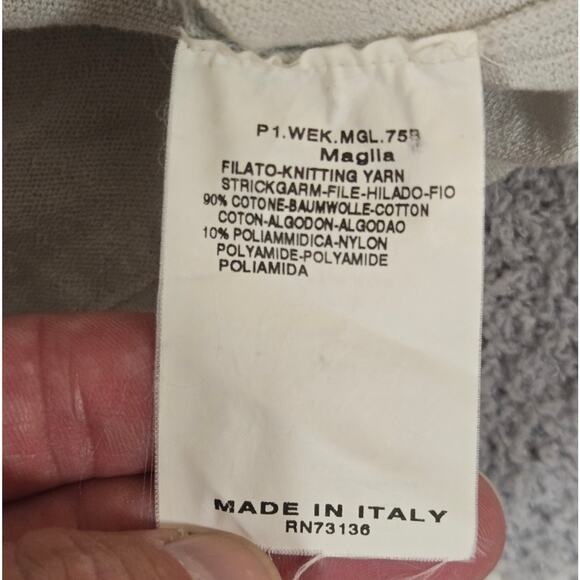 MaxMara Weekend Polo Beige Knit Sweater Womens Medium Made In Italy - Picture 6 of 8